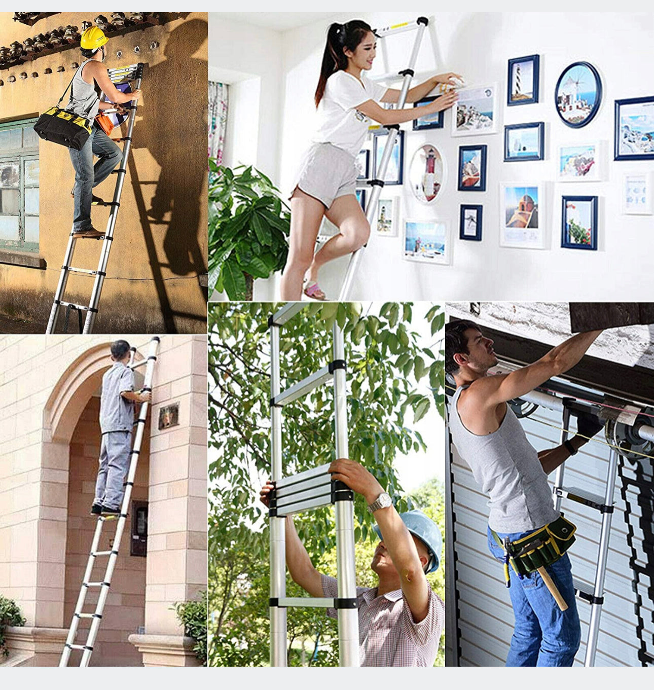 4,4m Folding TELESCOPIC LADDER Aluminum