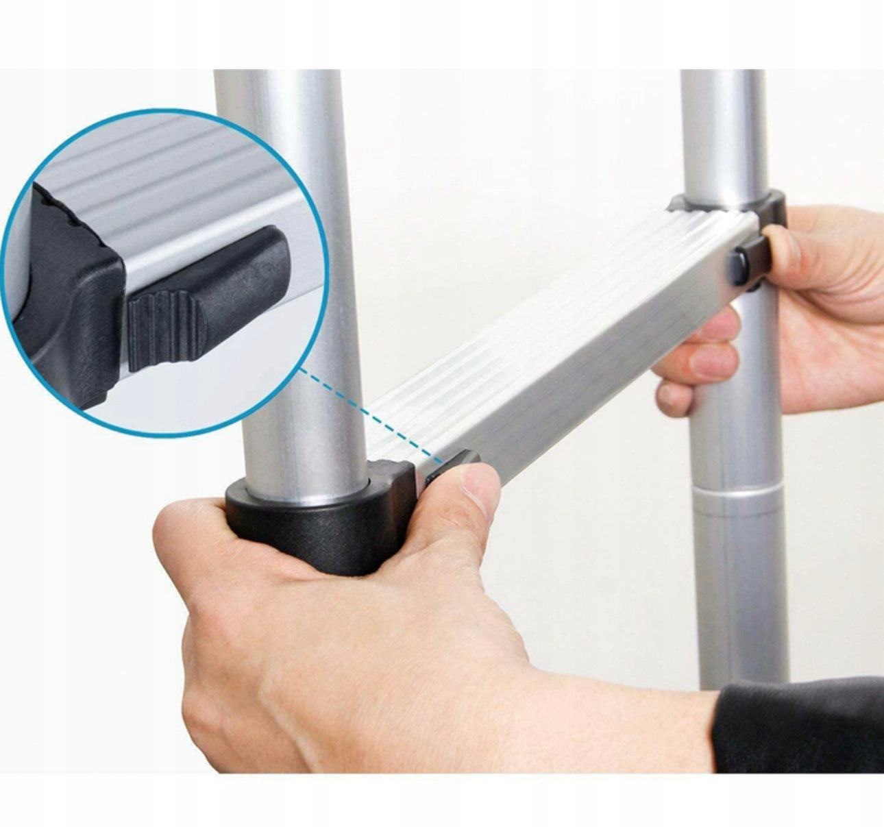 3,2 m Foldable TELESCOPIC LADDER Aluminum