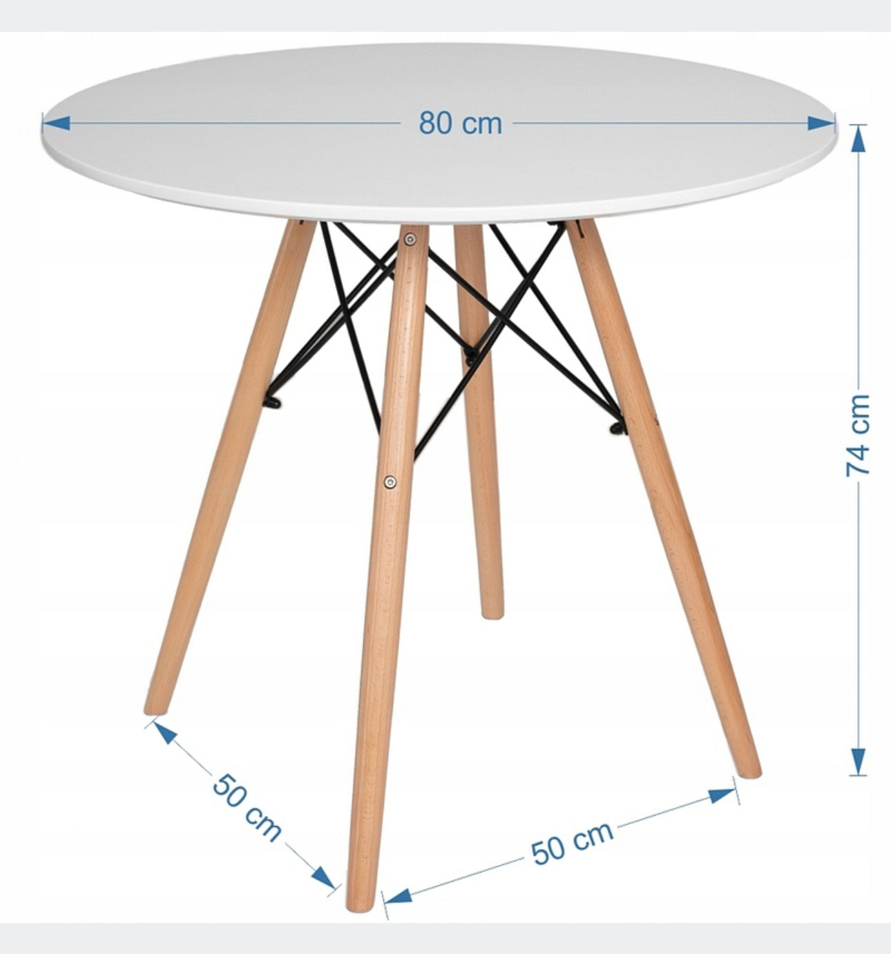 set of 4 chairs and a table