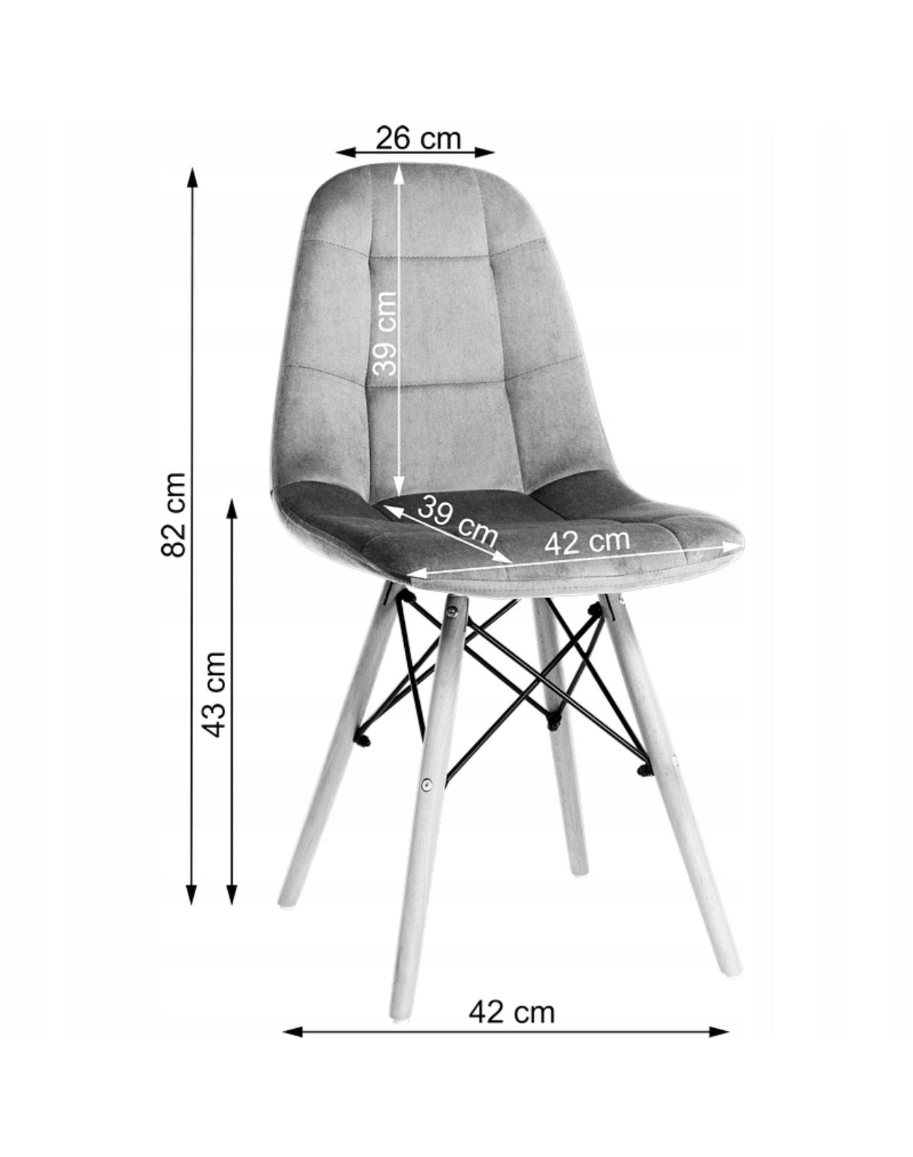 set of 4 chairs and a table