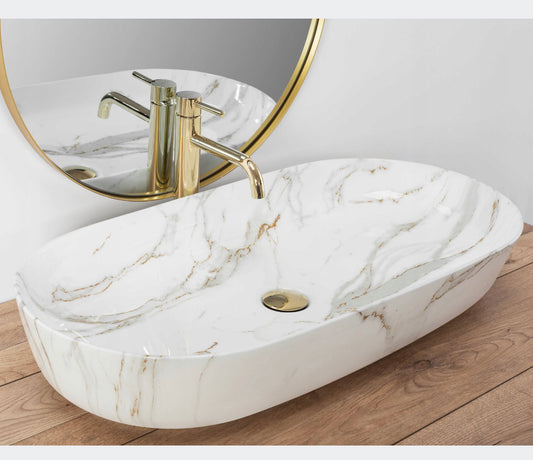 All in one set washbasin+tap+plug