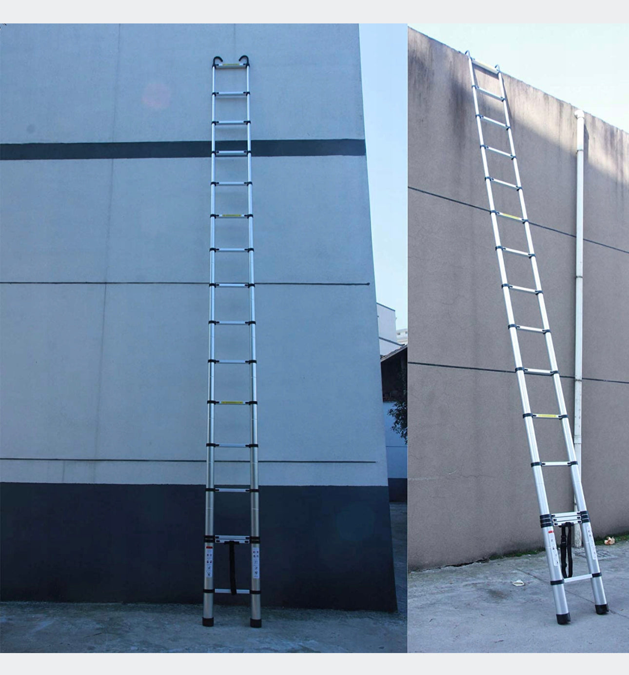 Folding telescopic ladder with 6.2m hook * 2