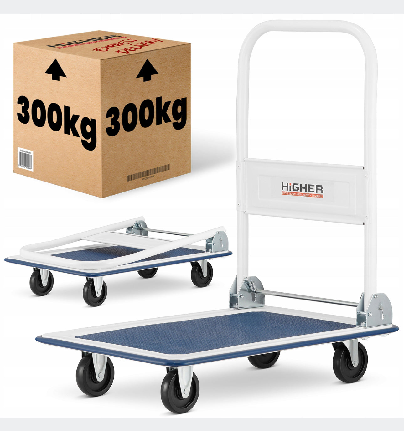 warehouse transport platform trolley