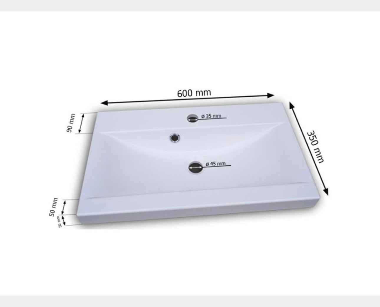 All in one set washbasin+bathroom furniture+mirror