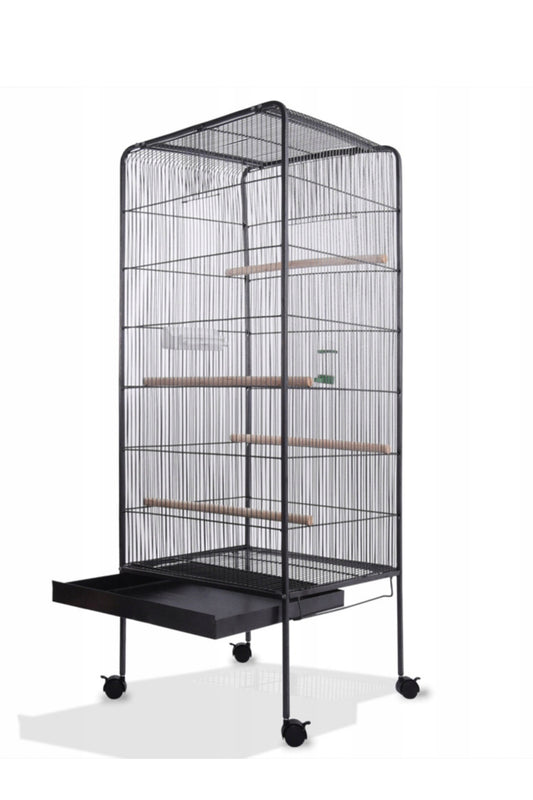 Aviary/cage 54 x 54 x 146 cm black