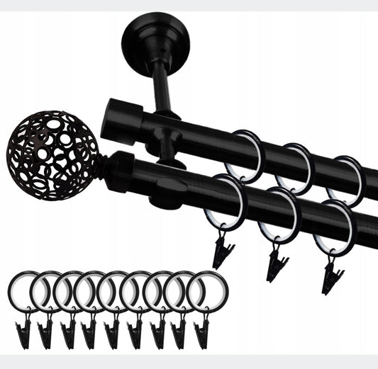 Curtain rod Double 19 mm 19 mm 240 cm
