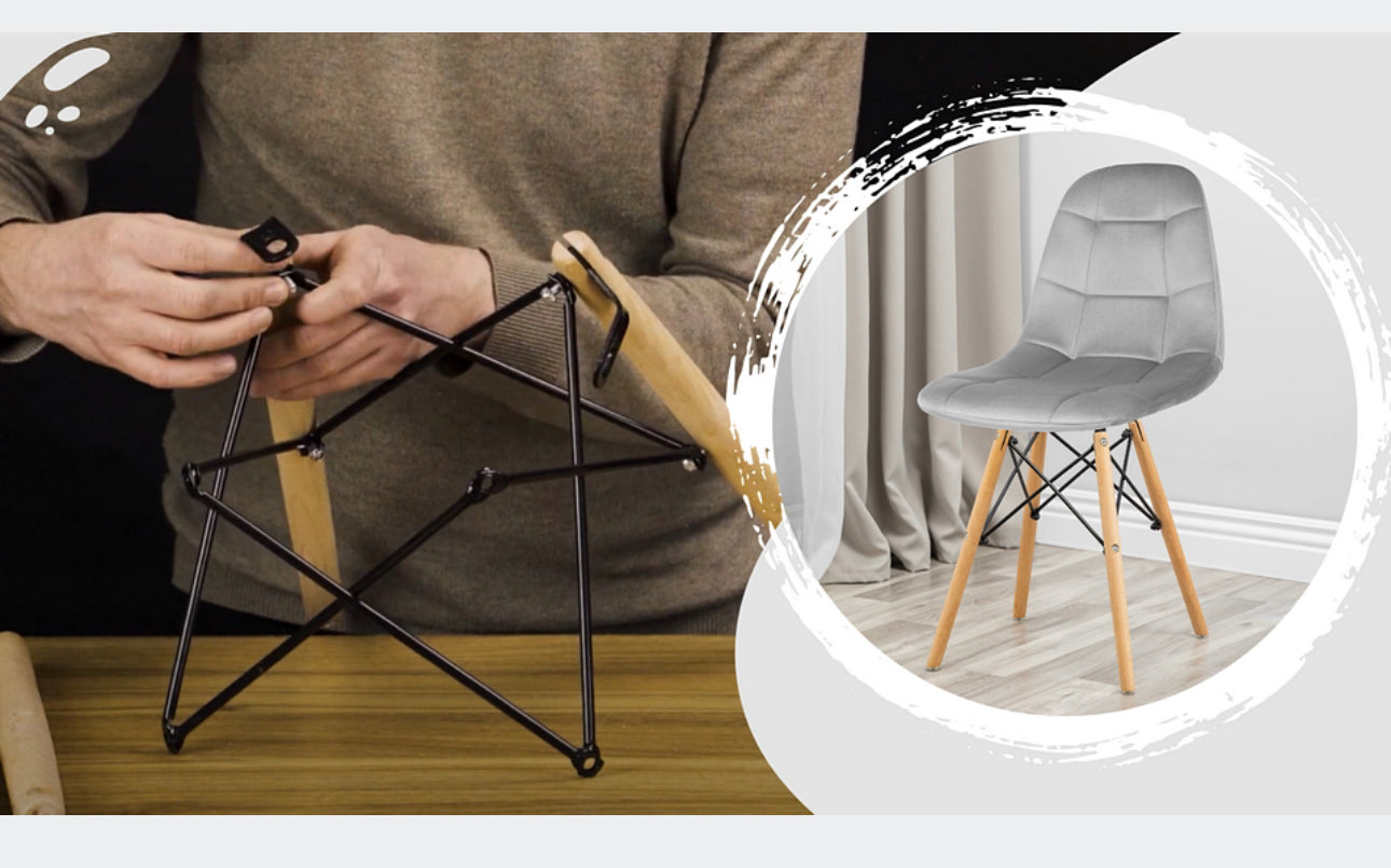 set of 4 chairs and a table