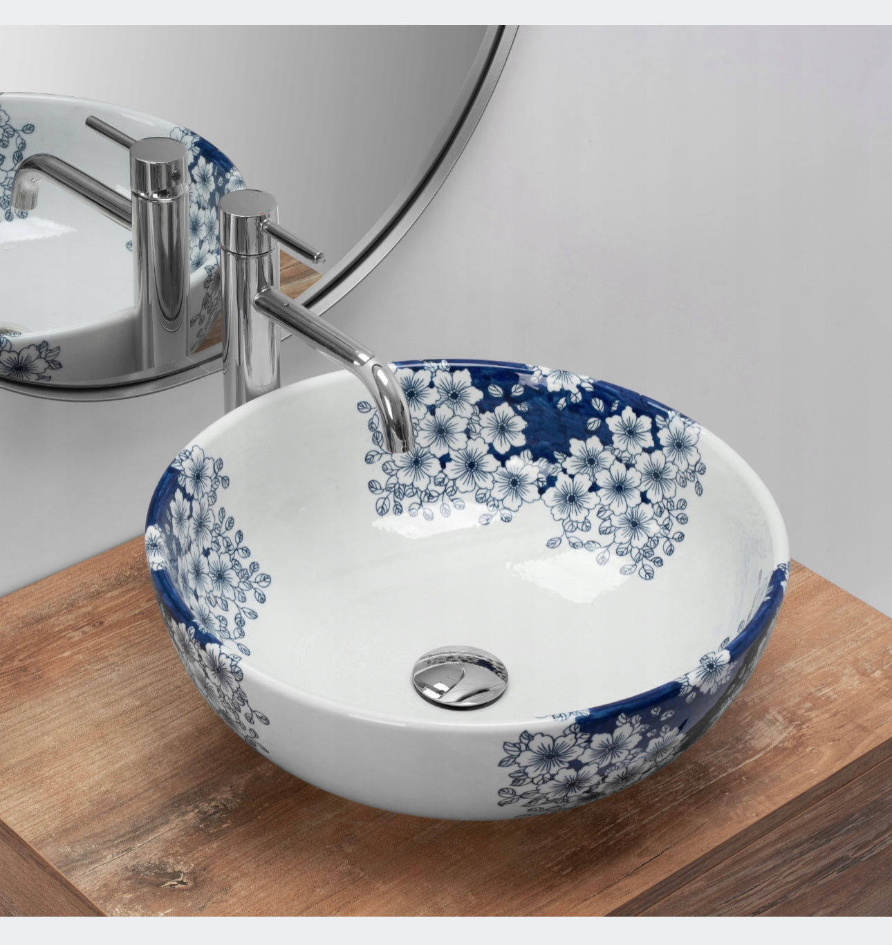 All in one set washbasin+tap+plug