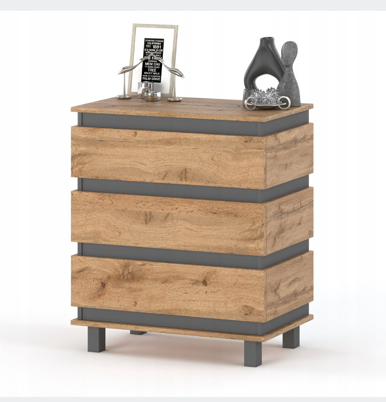 Modern capacious chest of drawers