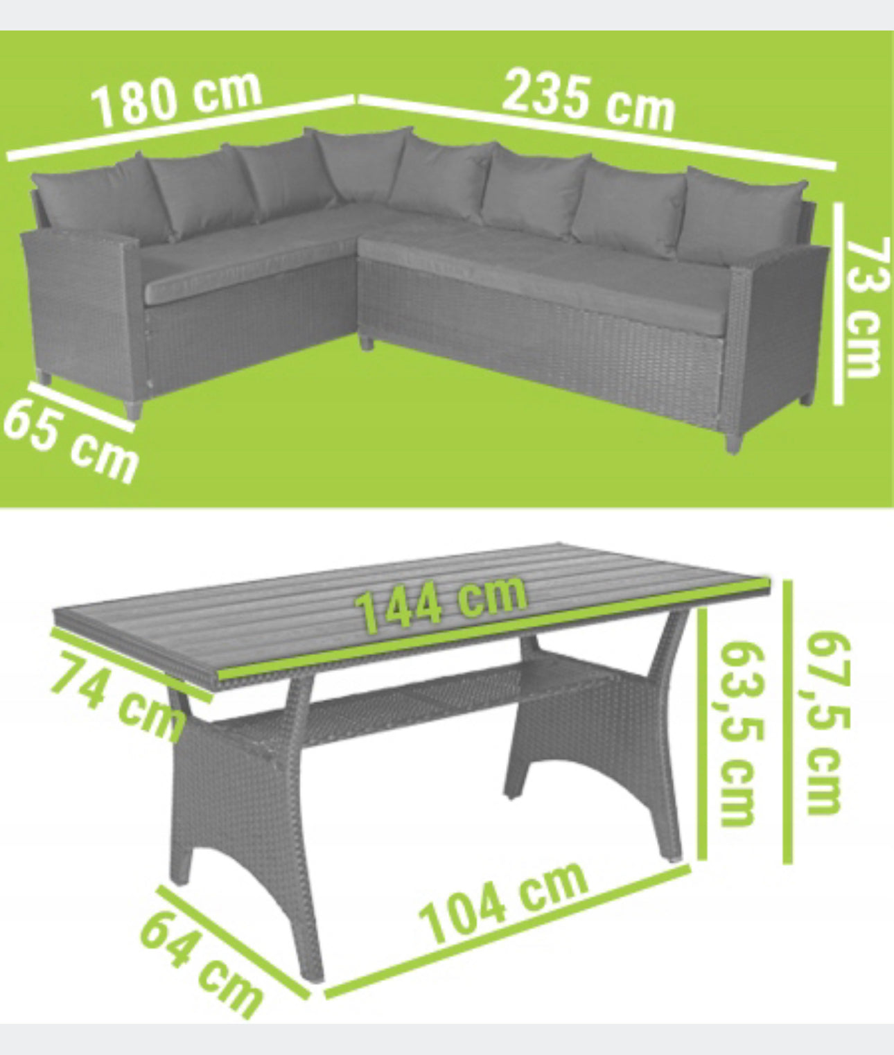 Garden furniture set