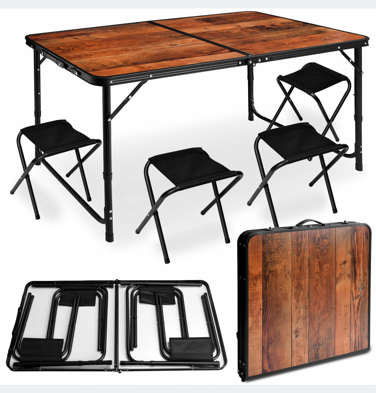 Tourist table set 120 x 60 x 69,5 cm