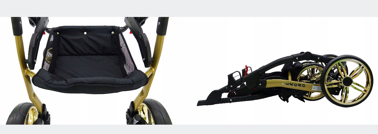 Black and gold 3in1 stroller