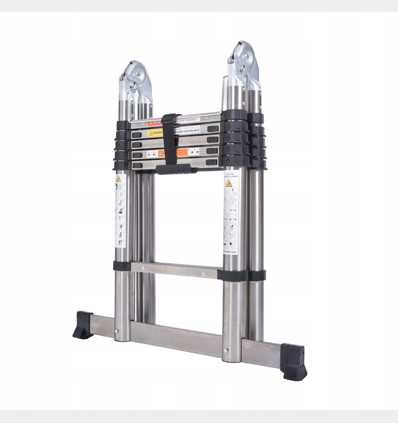 3.8m TELESCOPIC LADDER, REINFORCED