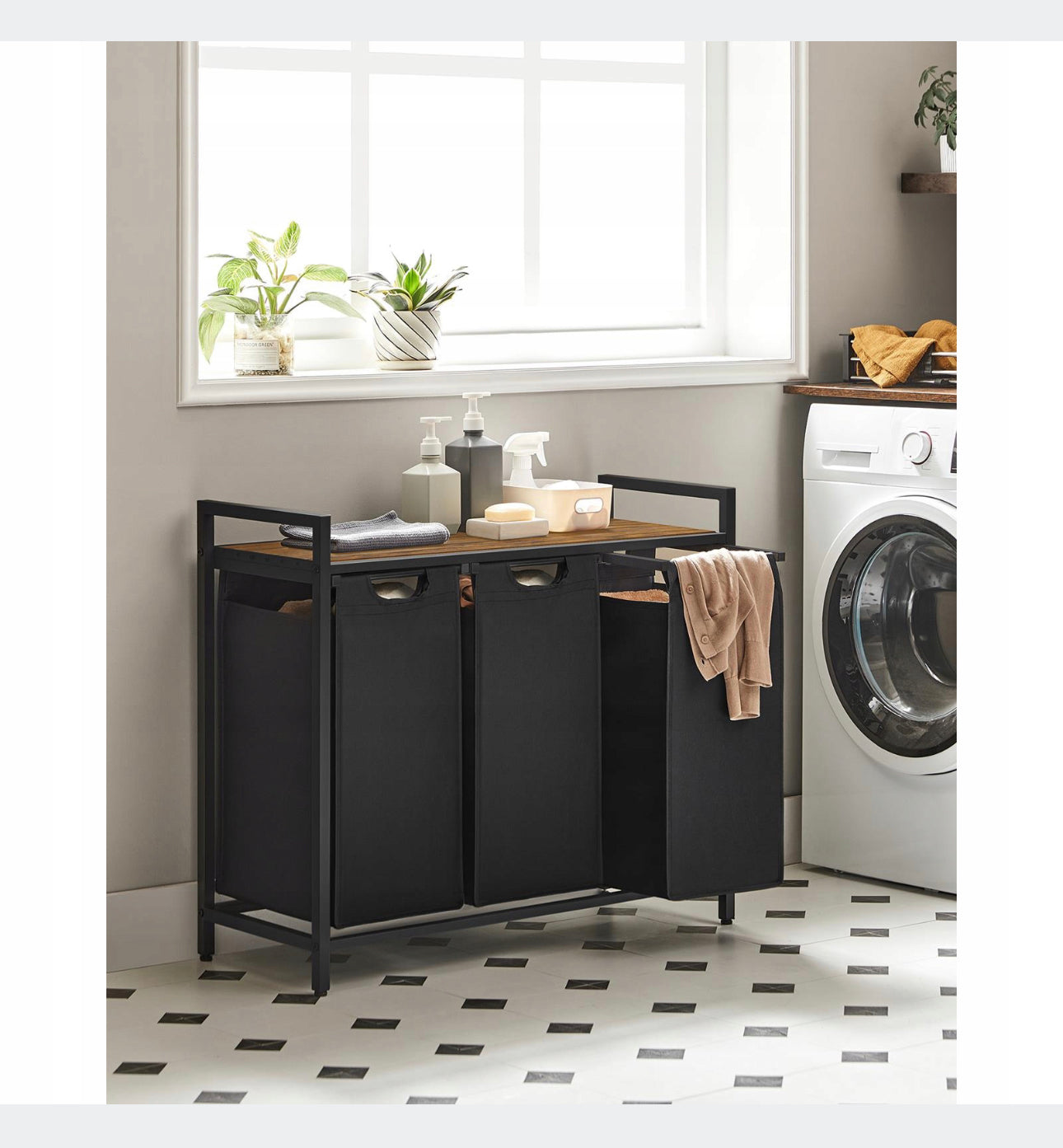 Bin freestanding for the laundry