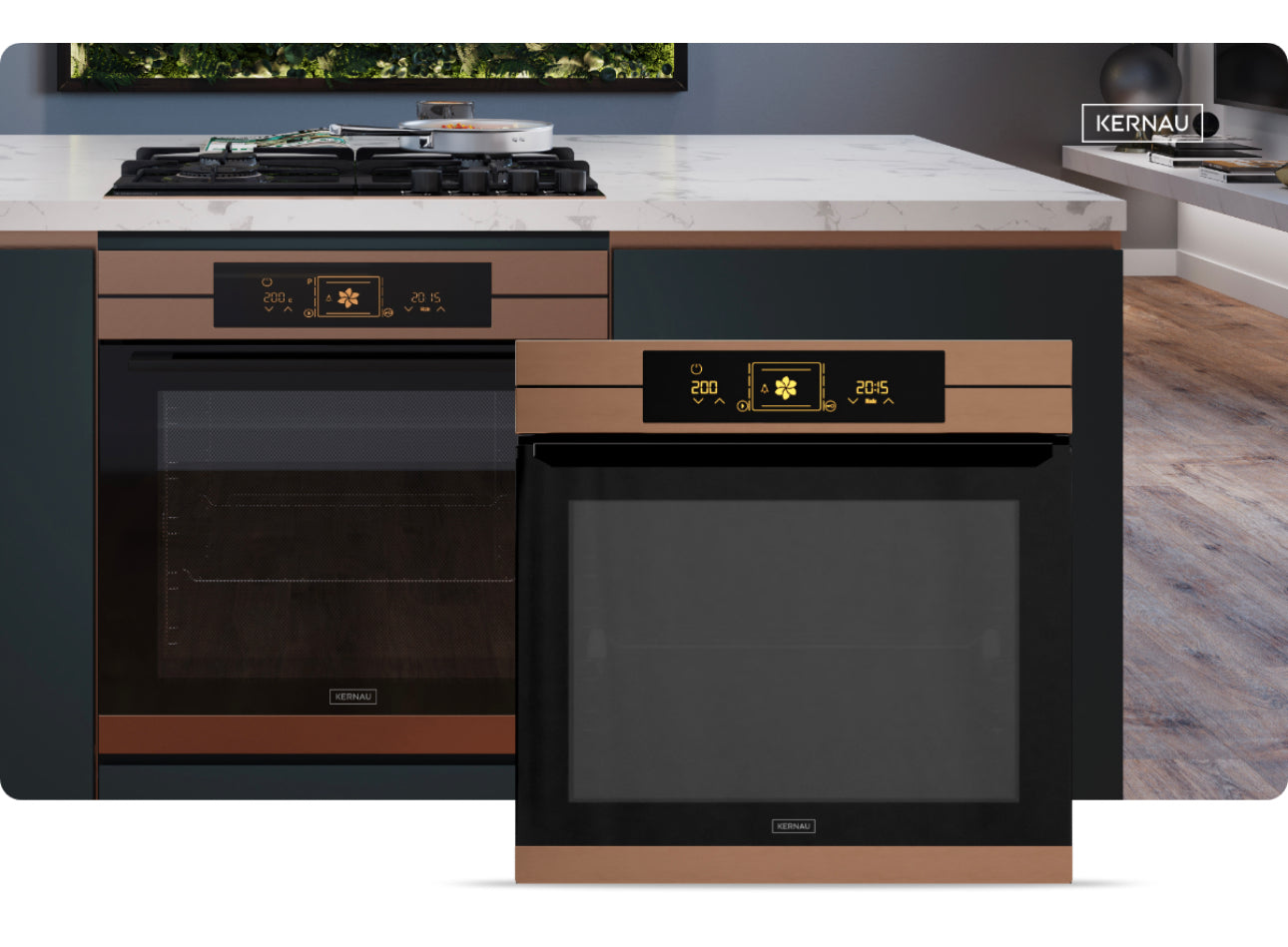 Built-in copper oven