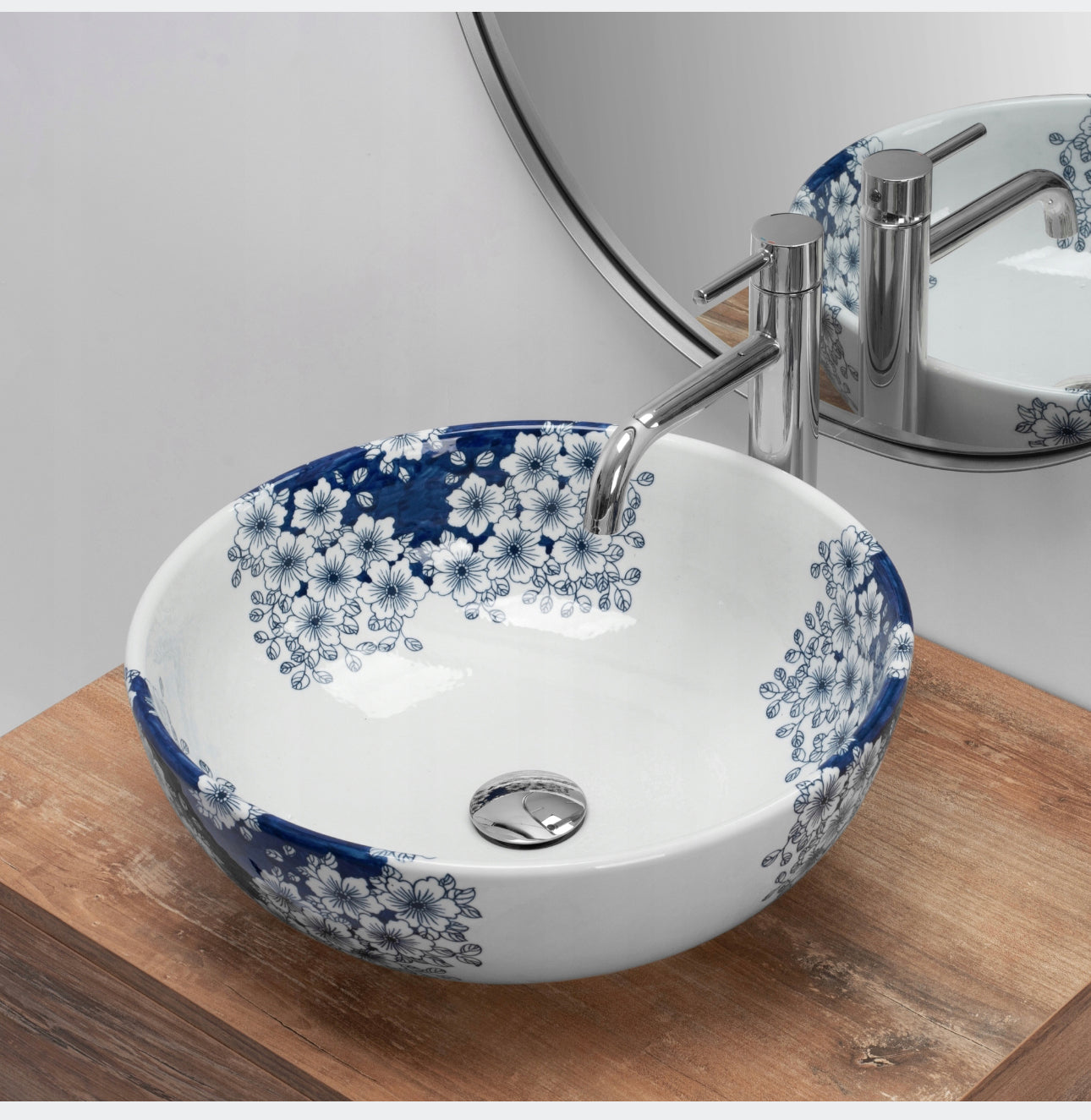 All in one set washbasin+tap+plug