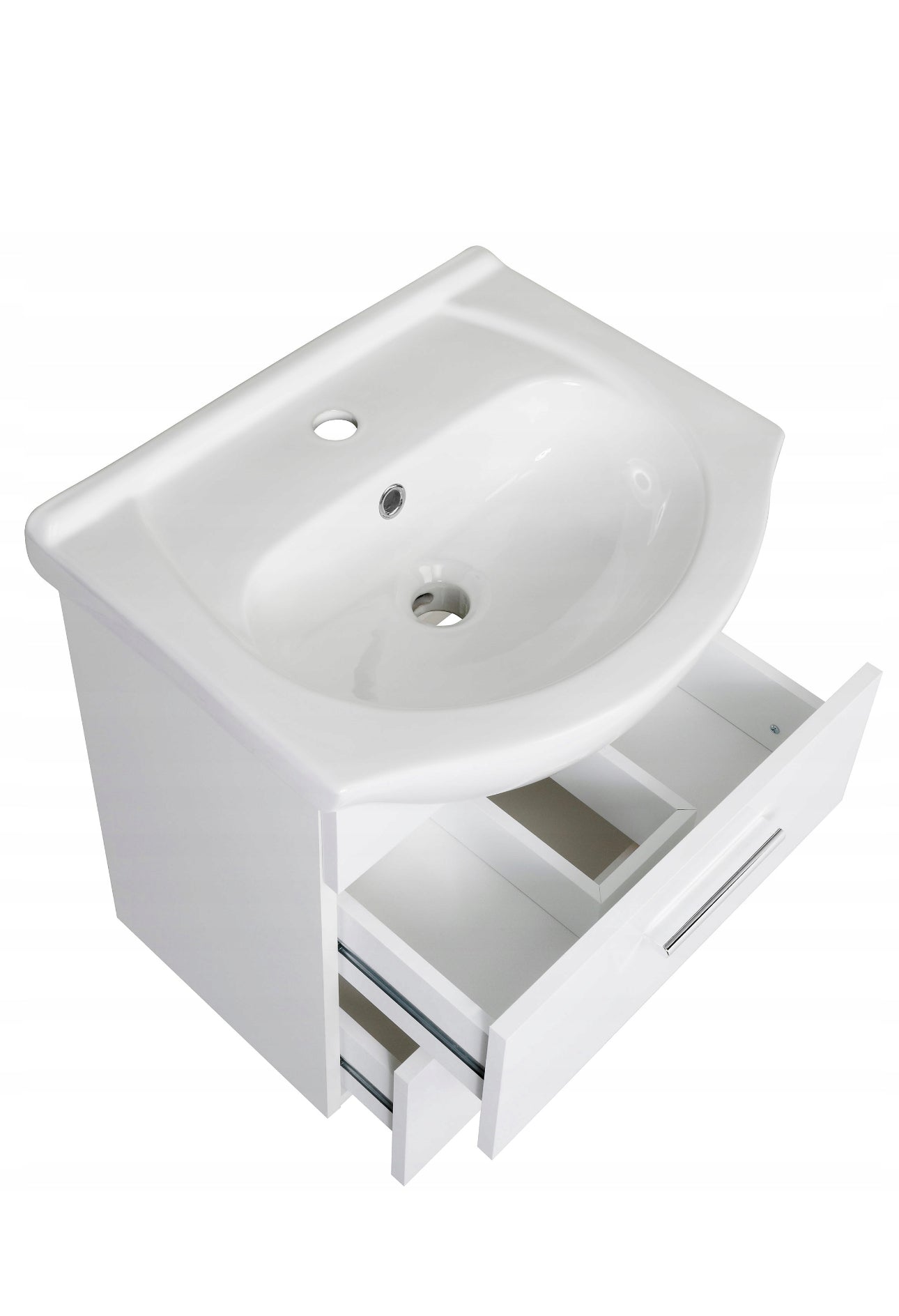 bathroom cabinet with a washbasin 50x43x53 cm white