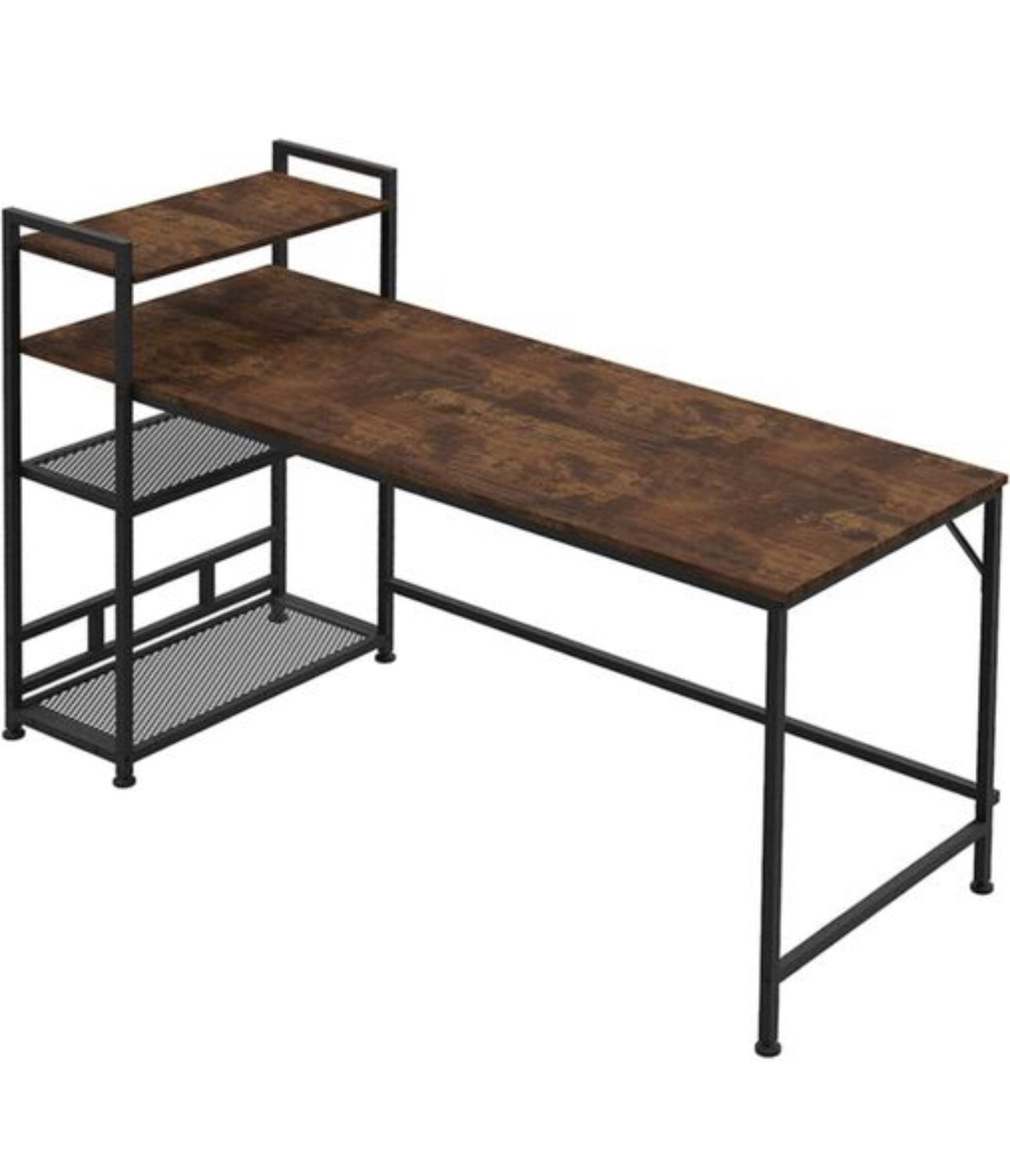 Computer Desk with Bookshelf