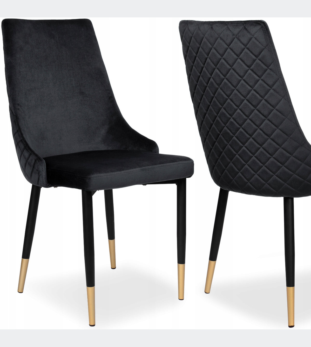 Set of 4 quilted chairs