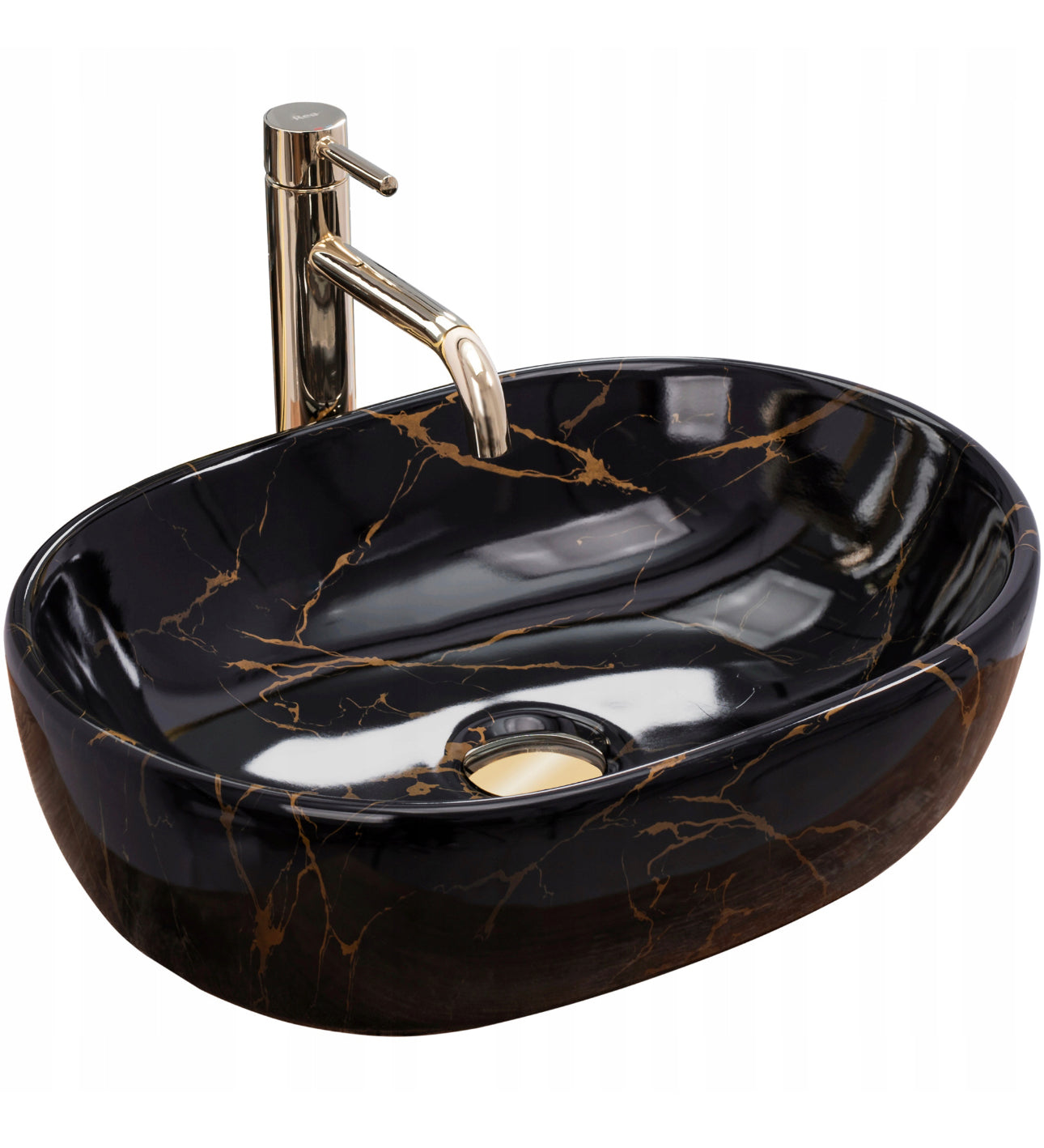 All in one set washbasin+tap+plug