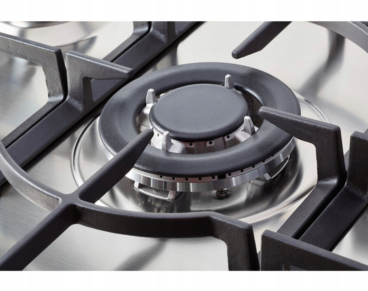 Silver gas hob