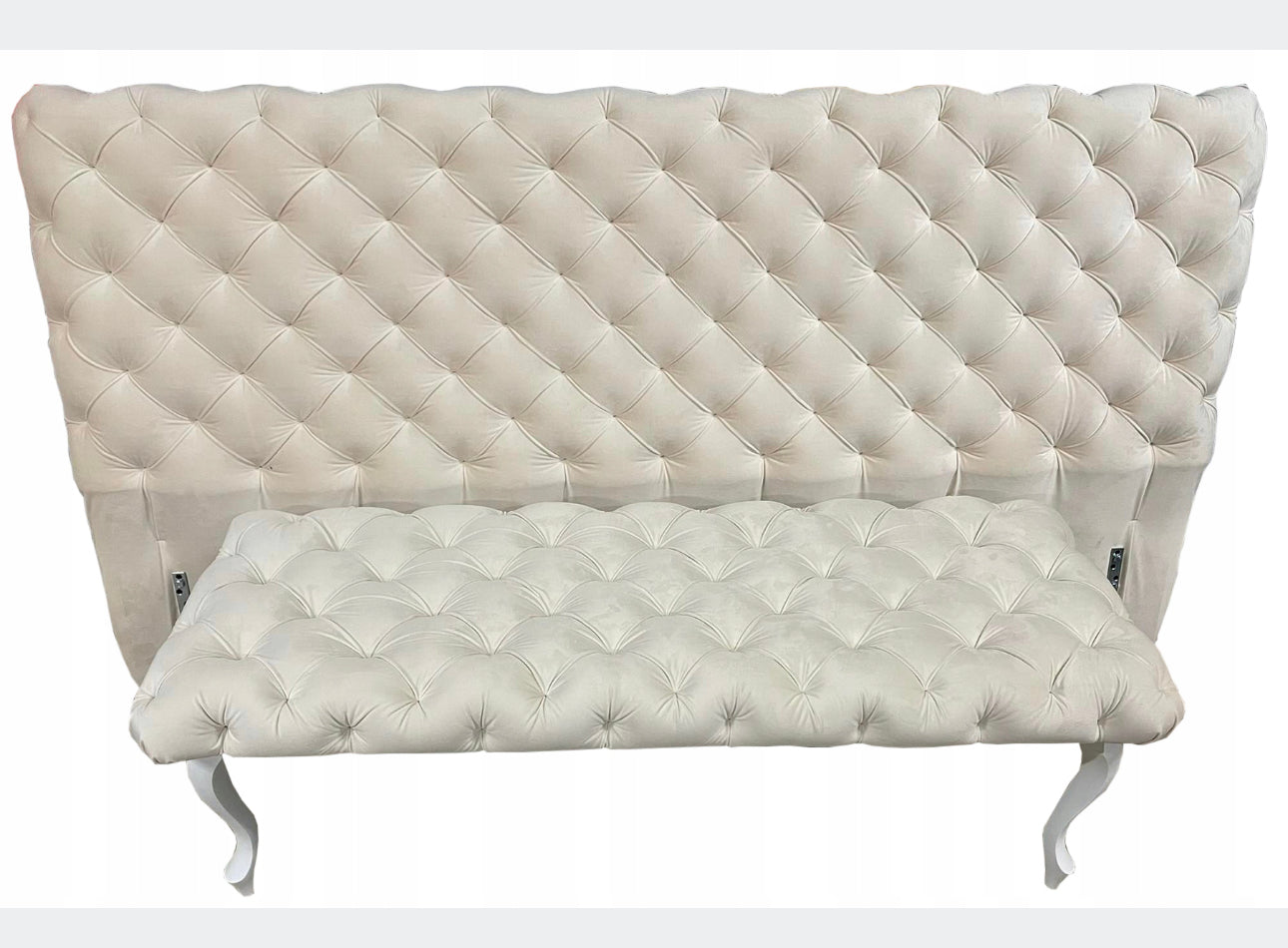 Bench without storage, Upholstered