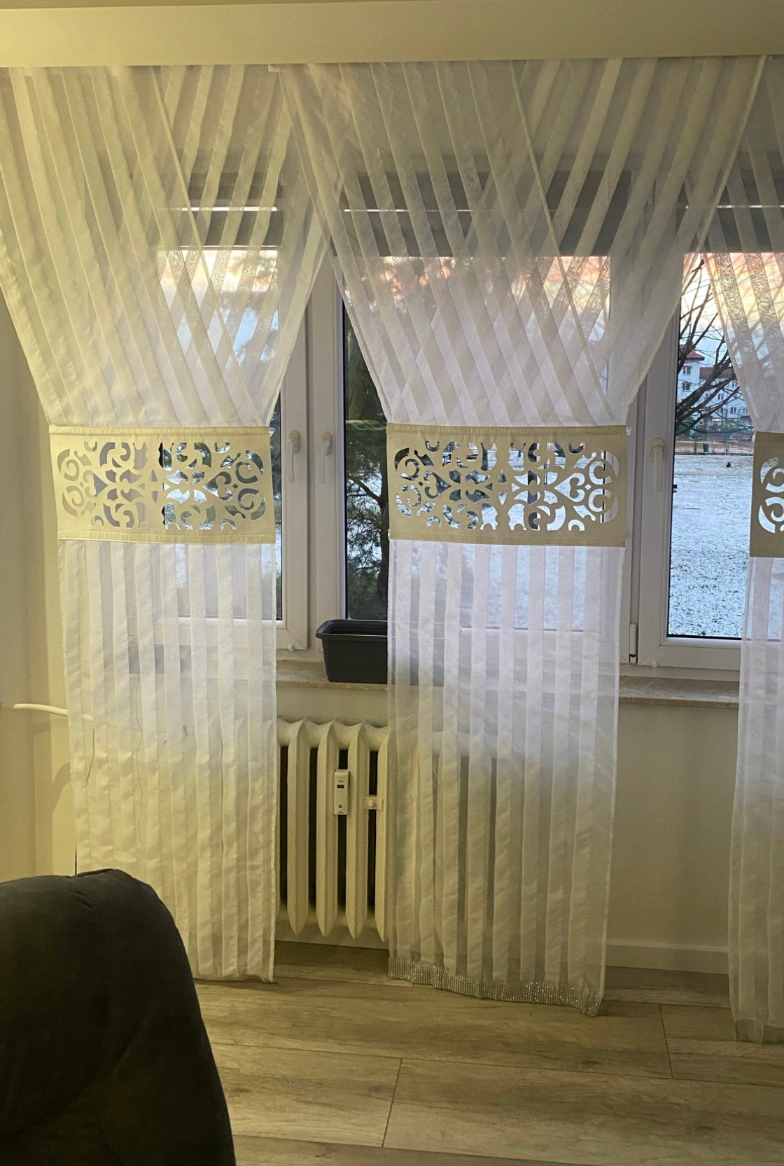 Curtain display panel veil 250 x 120 cm