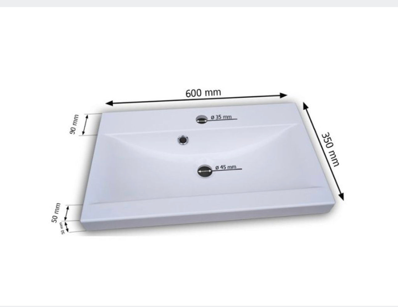 All in one set washbasin+bathroom furniture+mirror