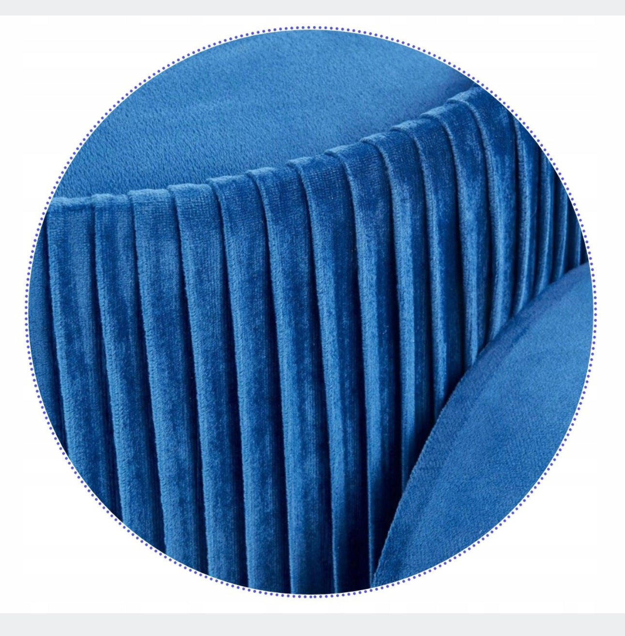 Pouf upholstered  Shades of blue