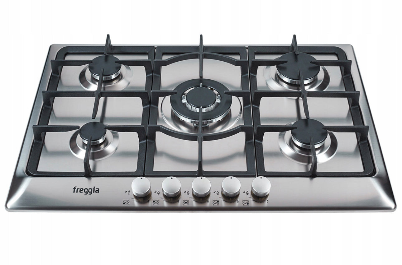 Silver gas hob