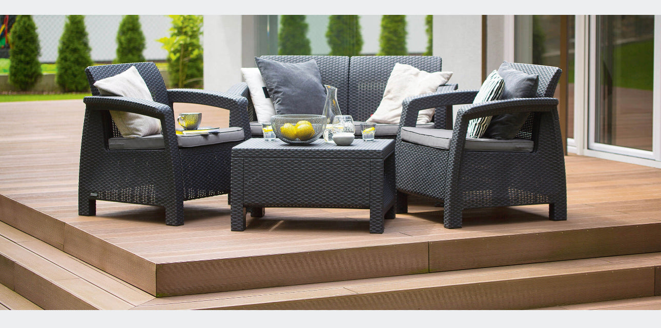 A set of garden furniture