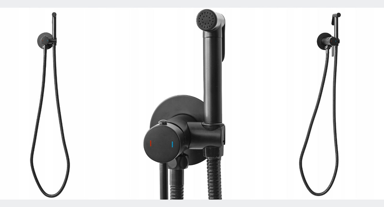Bidet Faucet Lungo Loop Black
