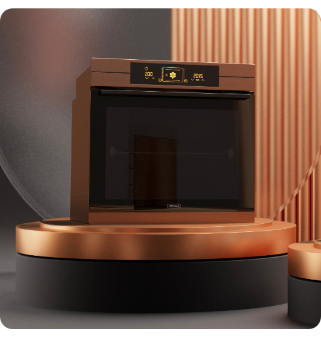 Built-in copper oven