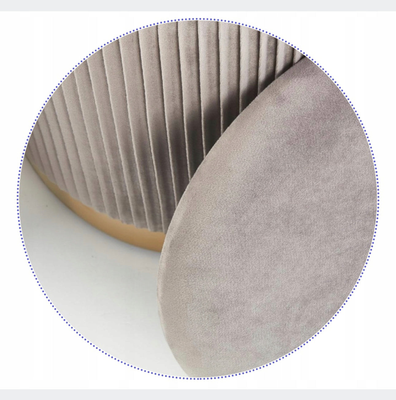 Pouf upholstered Shades of beige