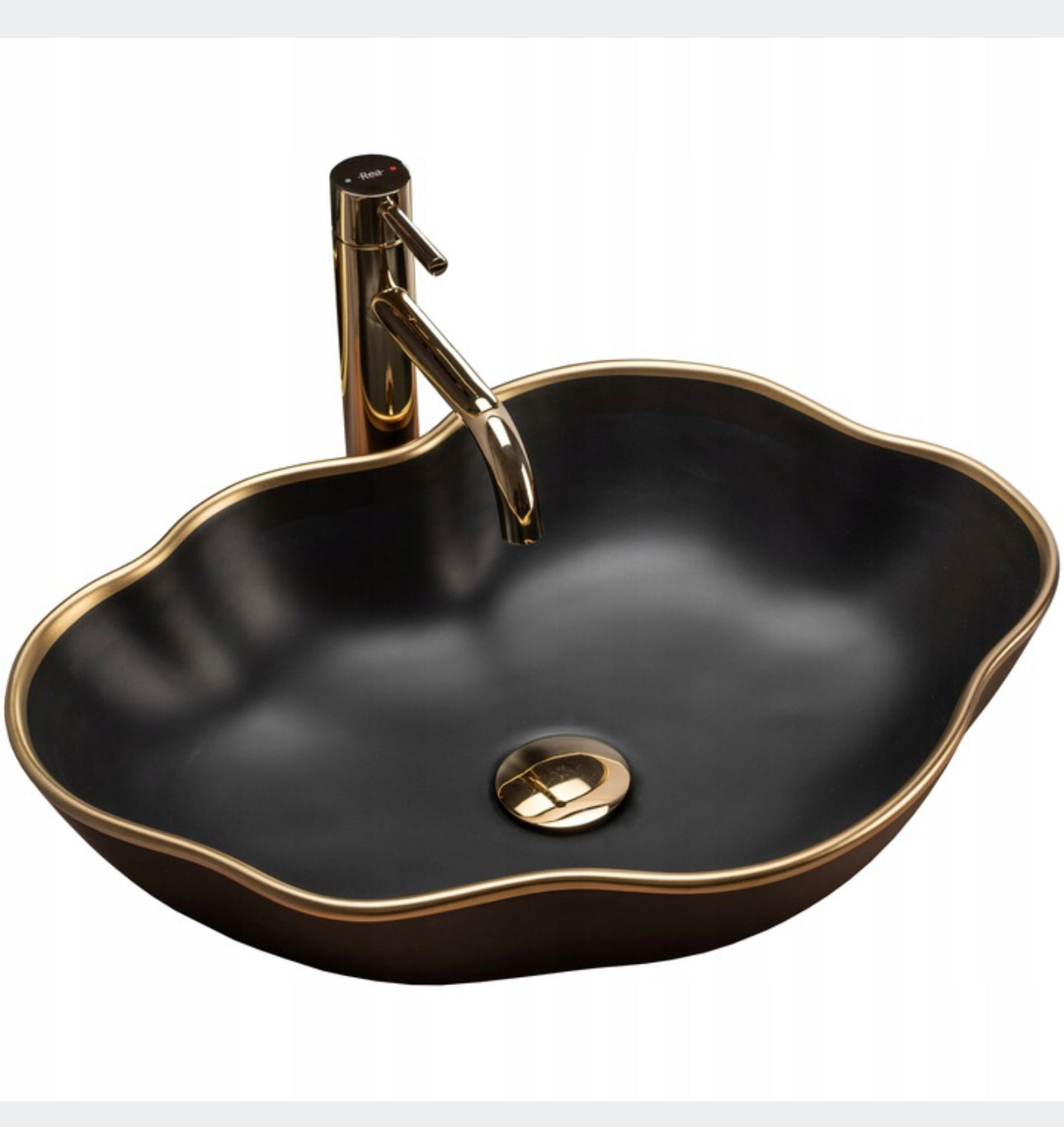 All in one set washbasin+tap+plug