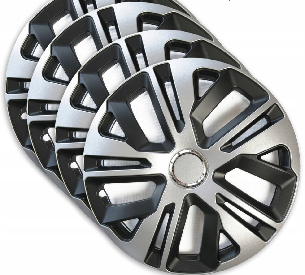 4+4 Universal Hubcaps+car logos 14 inch