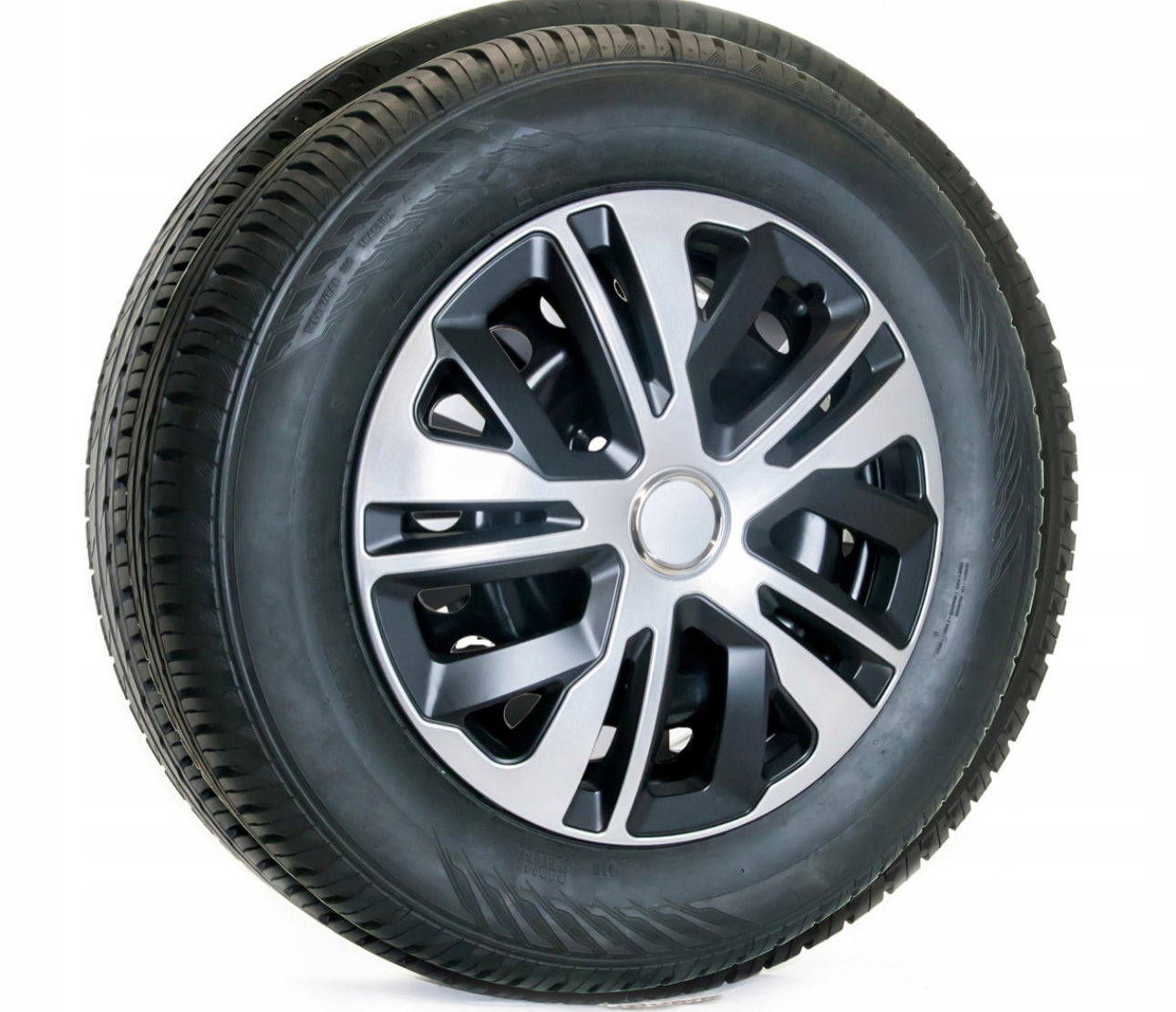 4+4 Universal Hubcaps+car logos 14 inch