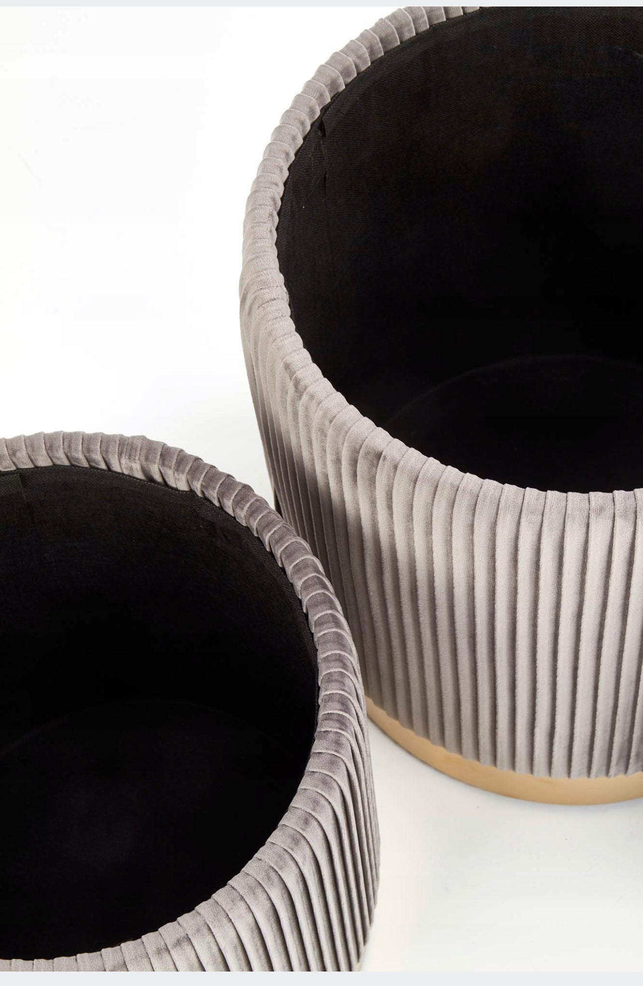 Pouf upholstered Shades of beige