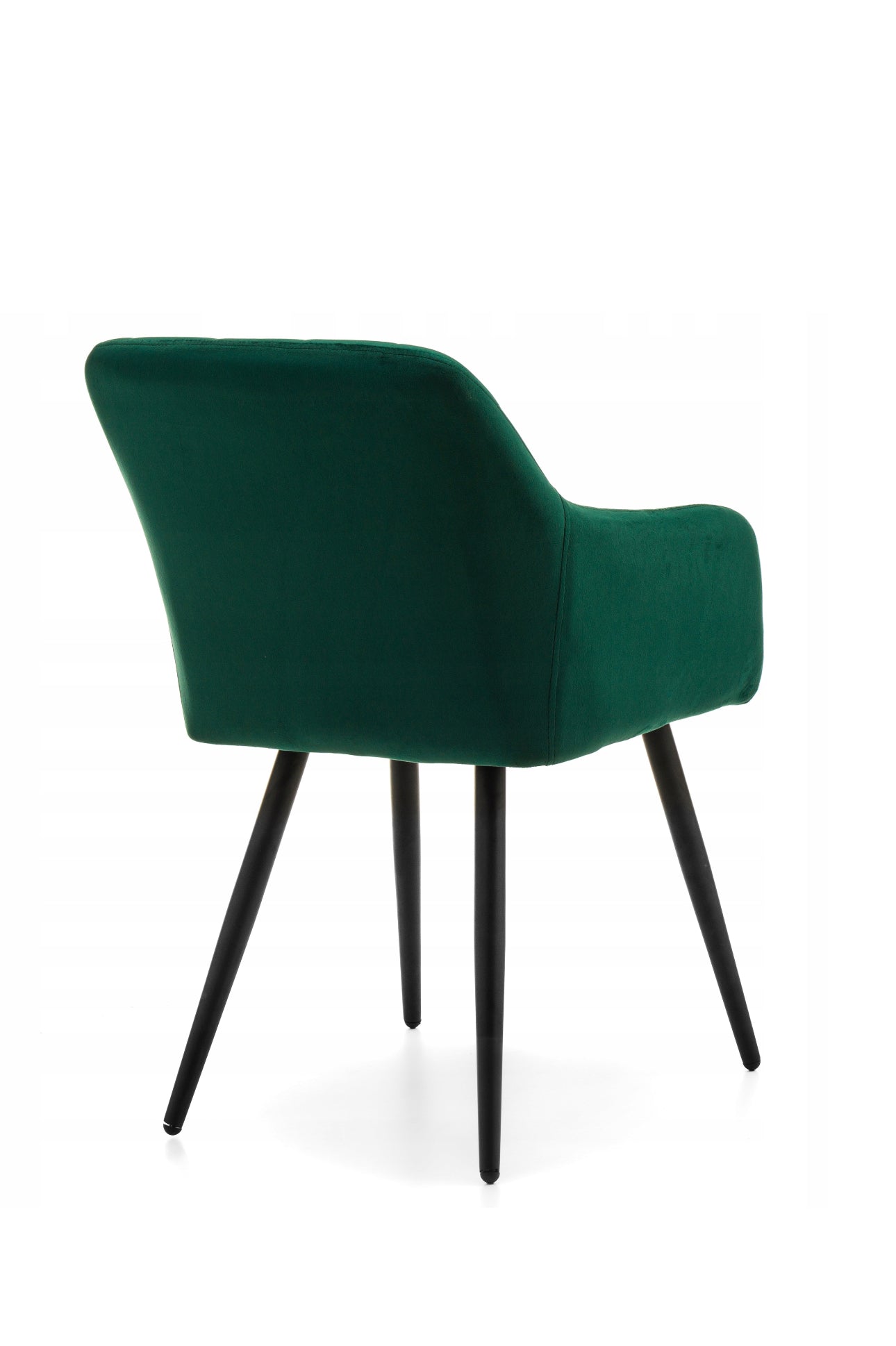 Velour upholstered chair