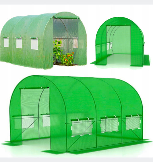Polytunnel 6 m² 300 x 200 cm green