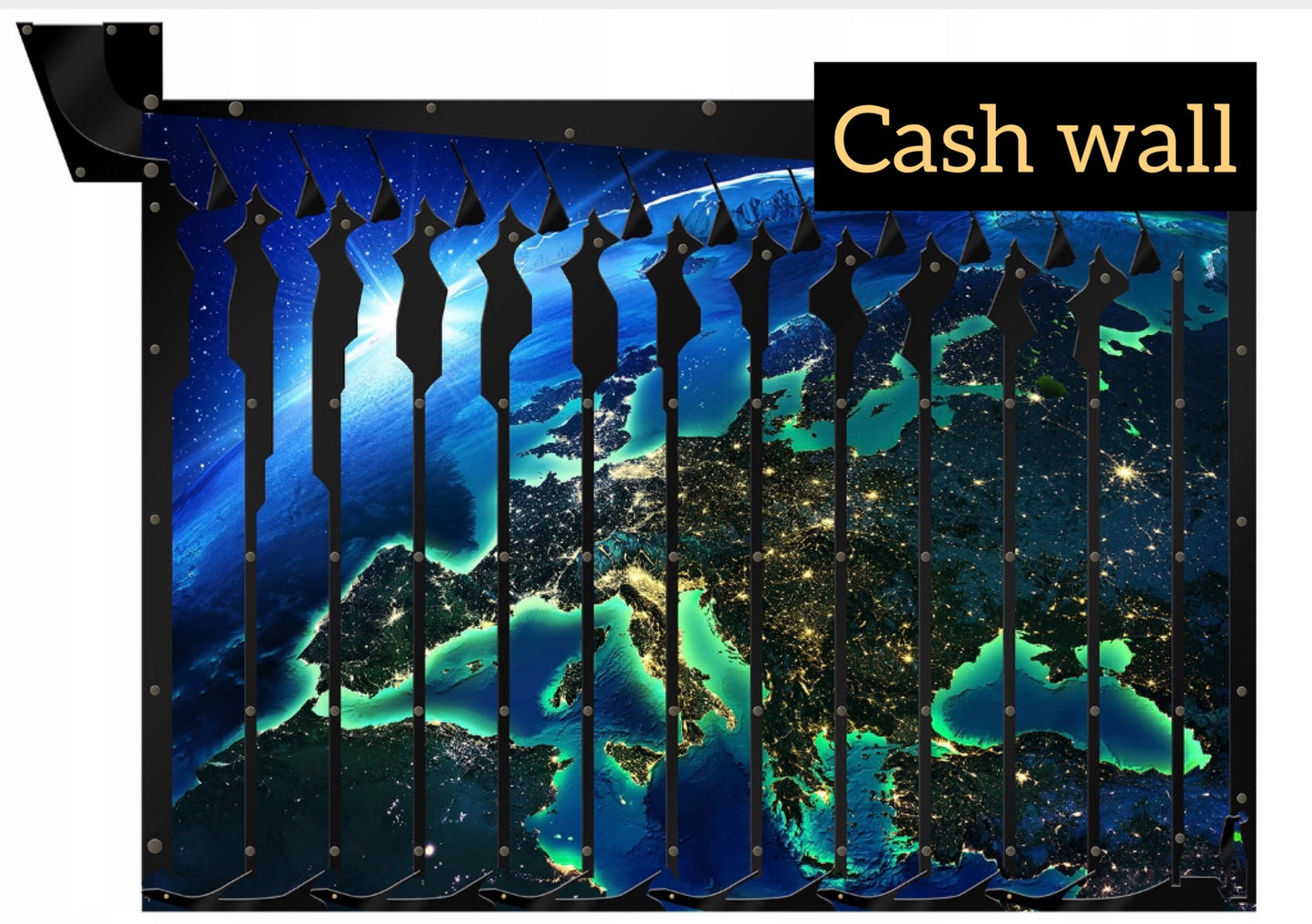 Cash wall moneybox