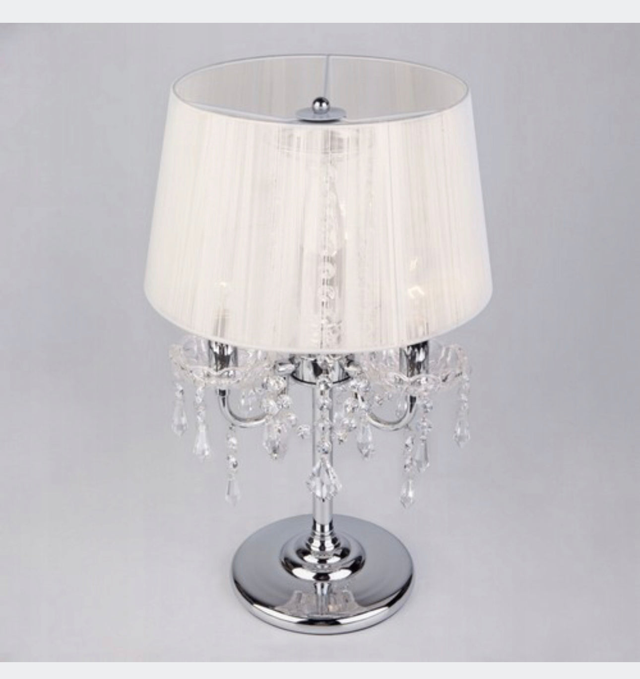 Table lamp  white, shades of yellow and gold,silver