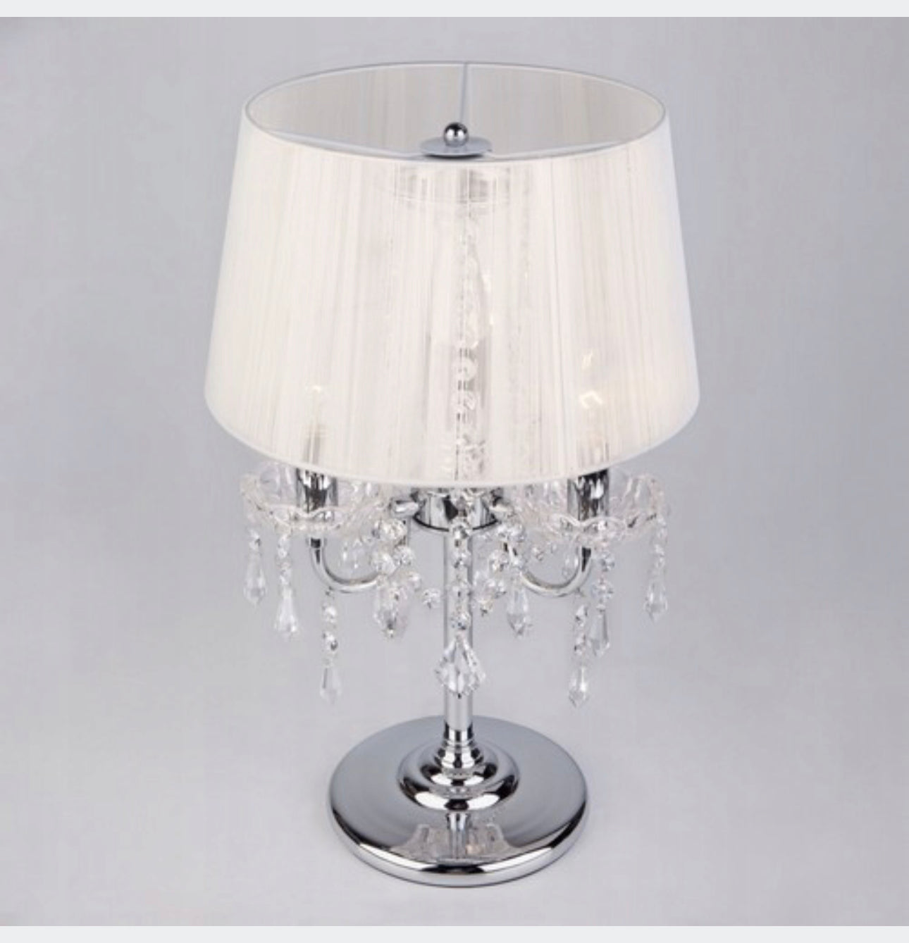 Table lamp  white, shades of yellow and gold,silver