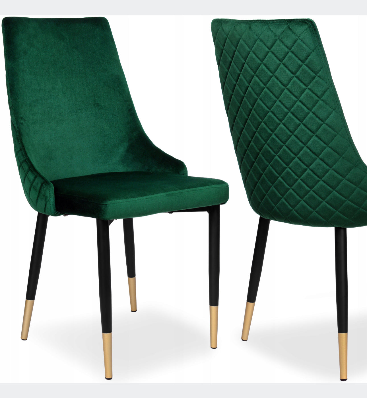 Set of 4 quilted chairs