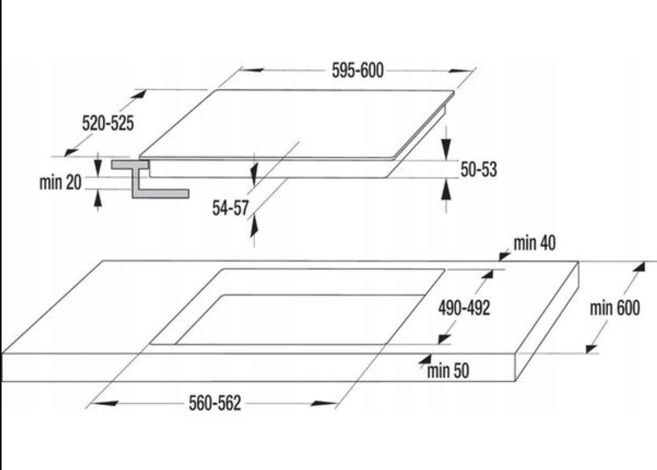 Built-in electric hob