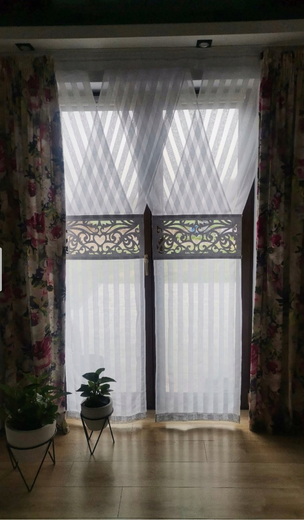 Curtain display panel veil 250 x 120 cm