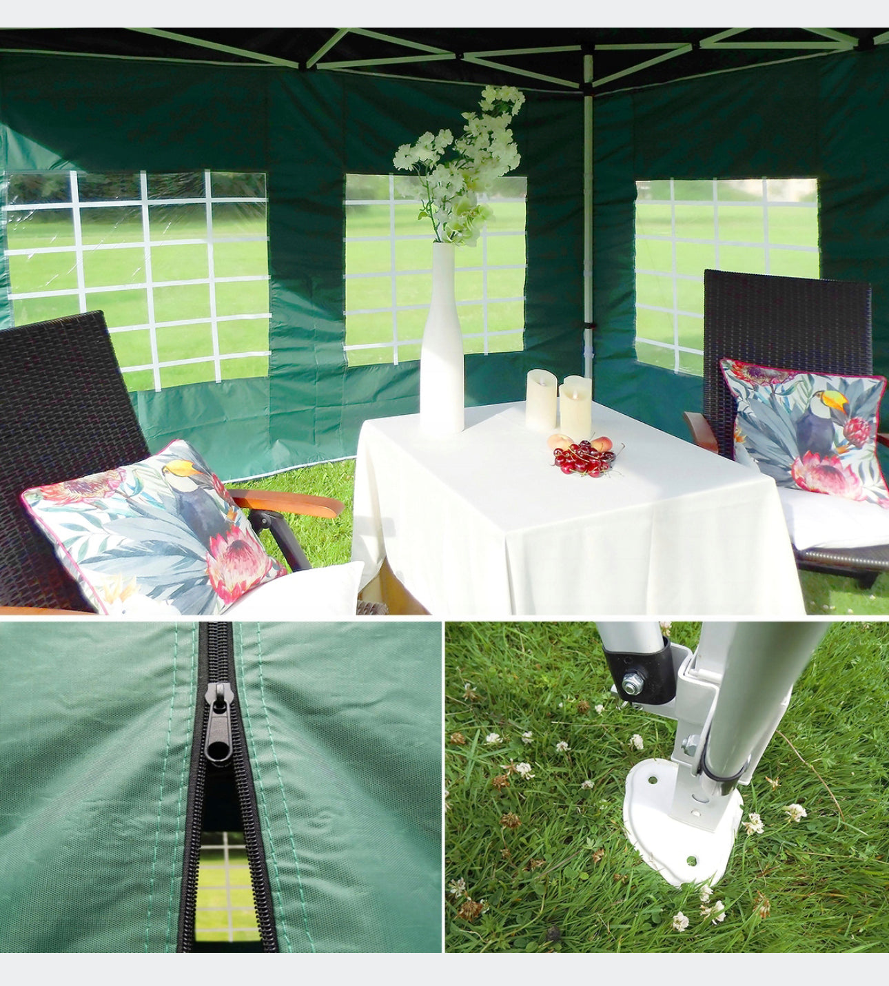 Premium Gazebo Tent 3 x 6 x 2m