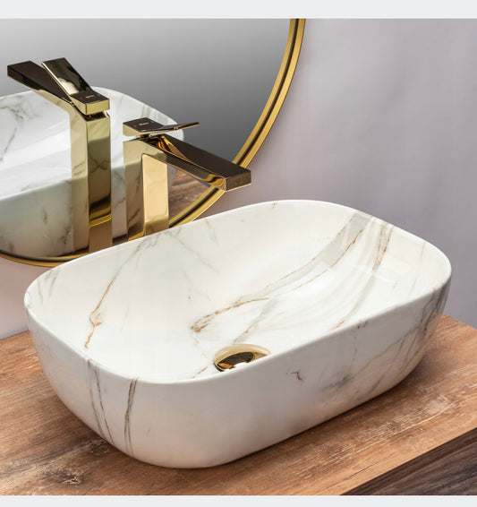 All in one set washbasin+tap+plug
