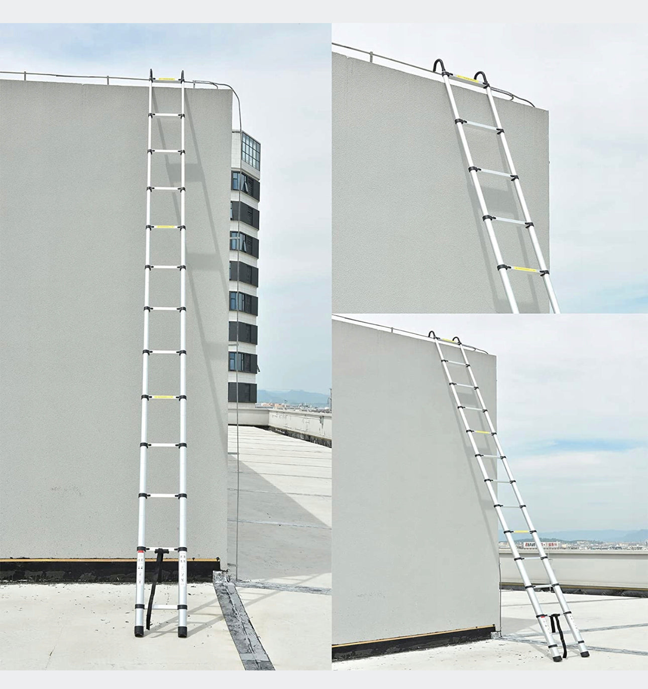 Folding Telescopic Ladder 4.4M 150kg with Hakiems