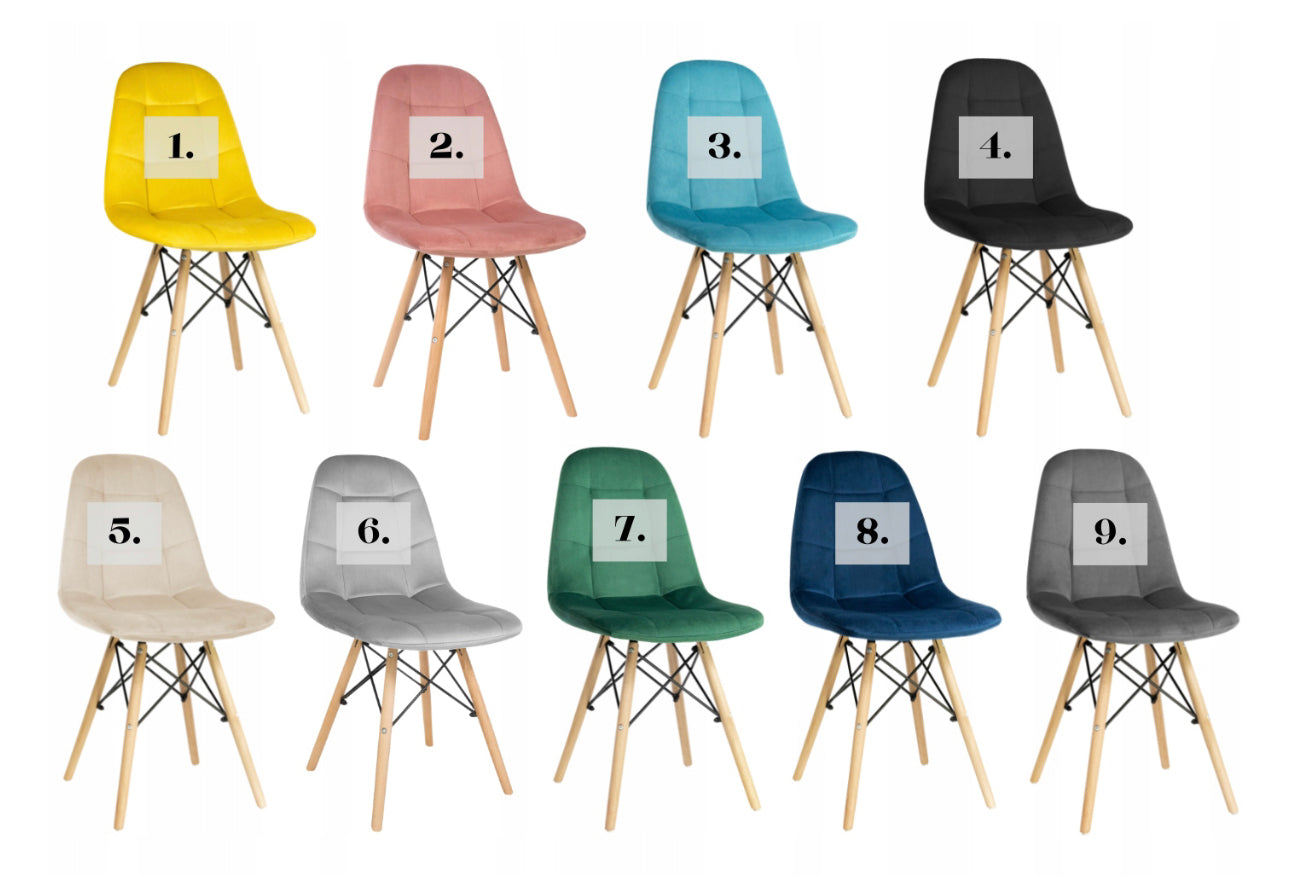 set of 4 chairs and a table